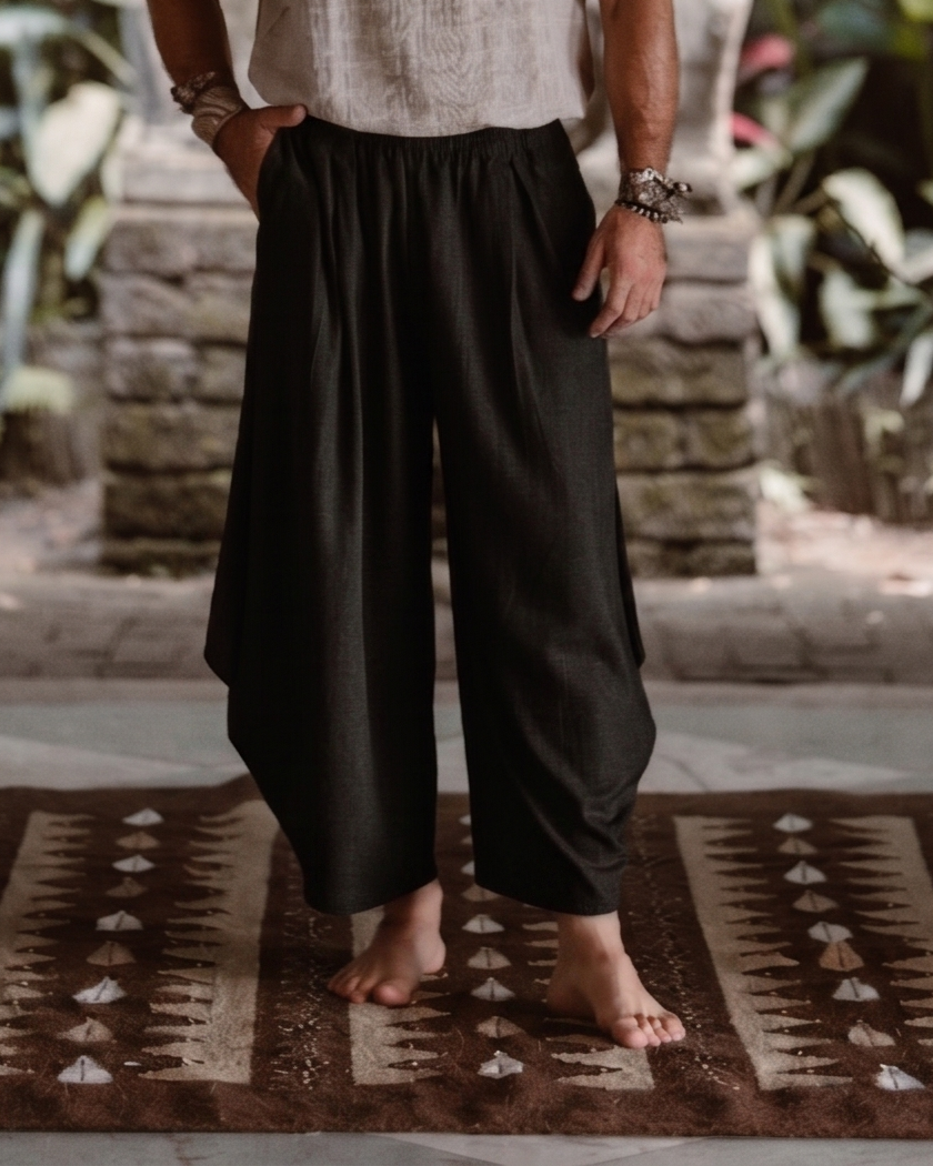 ULUN LINEN RAYON SLUB PANTS