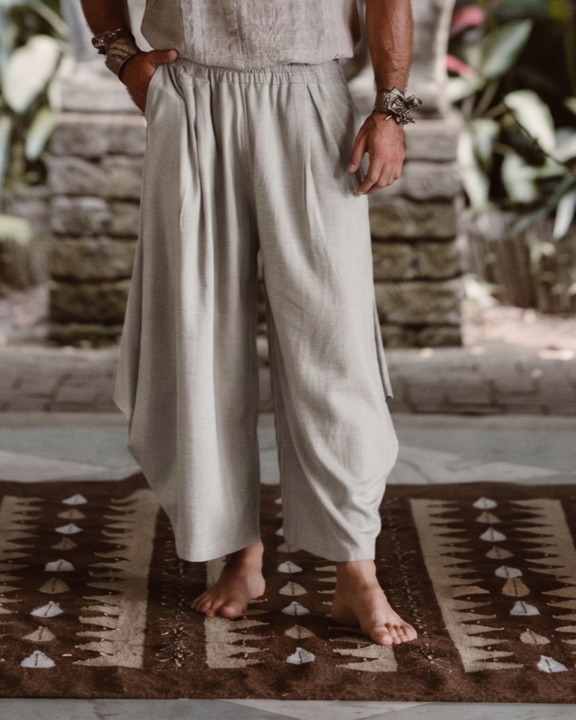ULUN LINEN RAYON SLUB PANTS