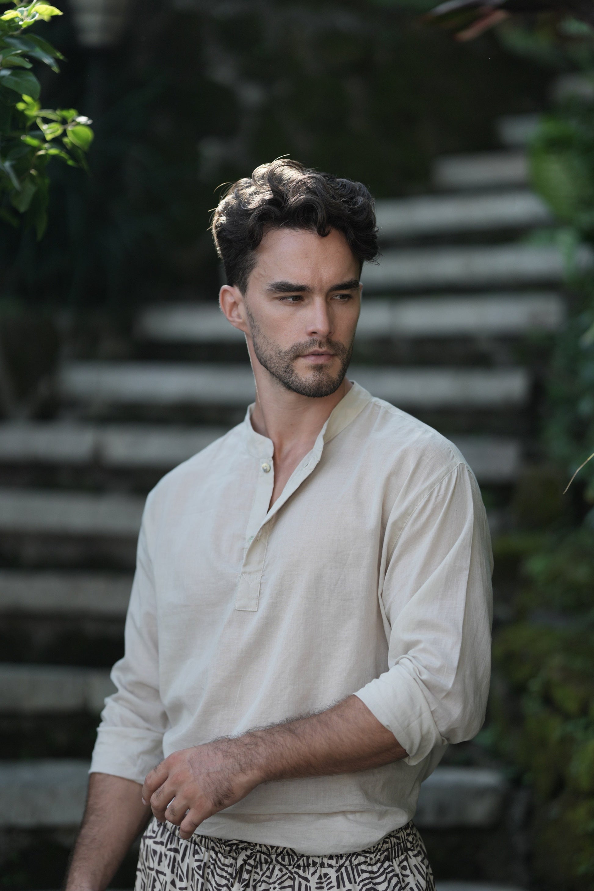 GEOMETRIC BAMBOO SHIRT