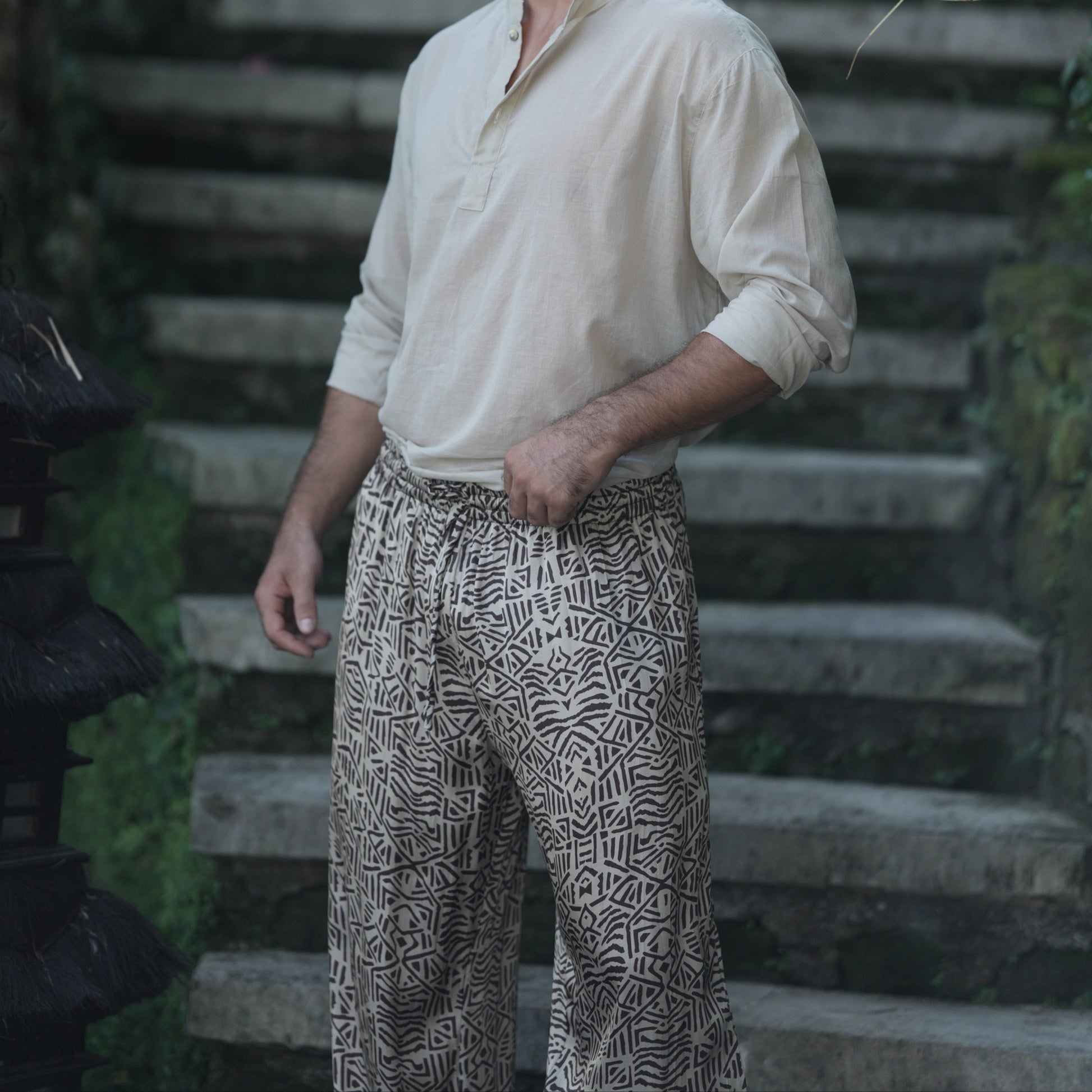 TRIBAL SILK PANTS
