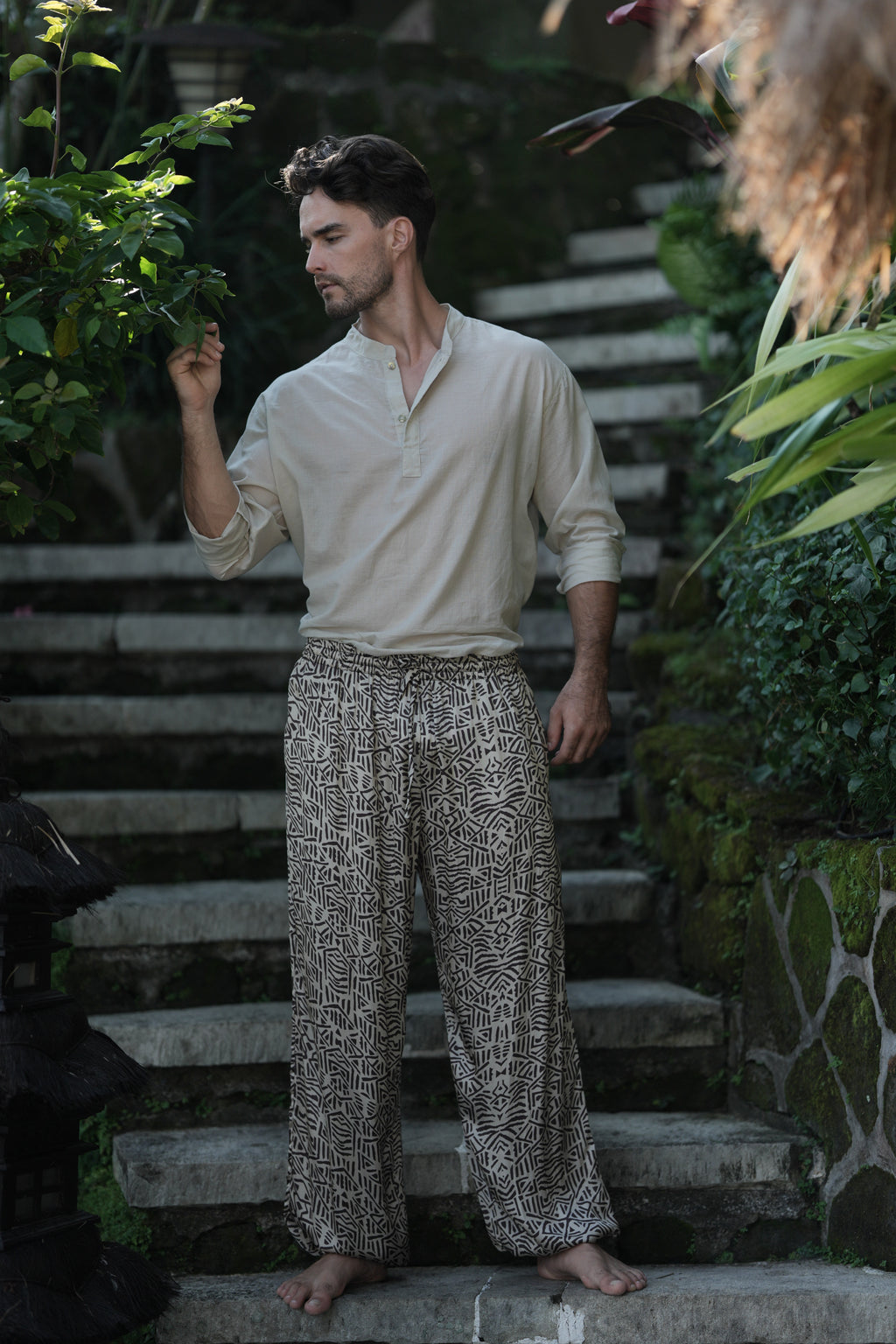 TRIBAL SILK PANTS
