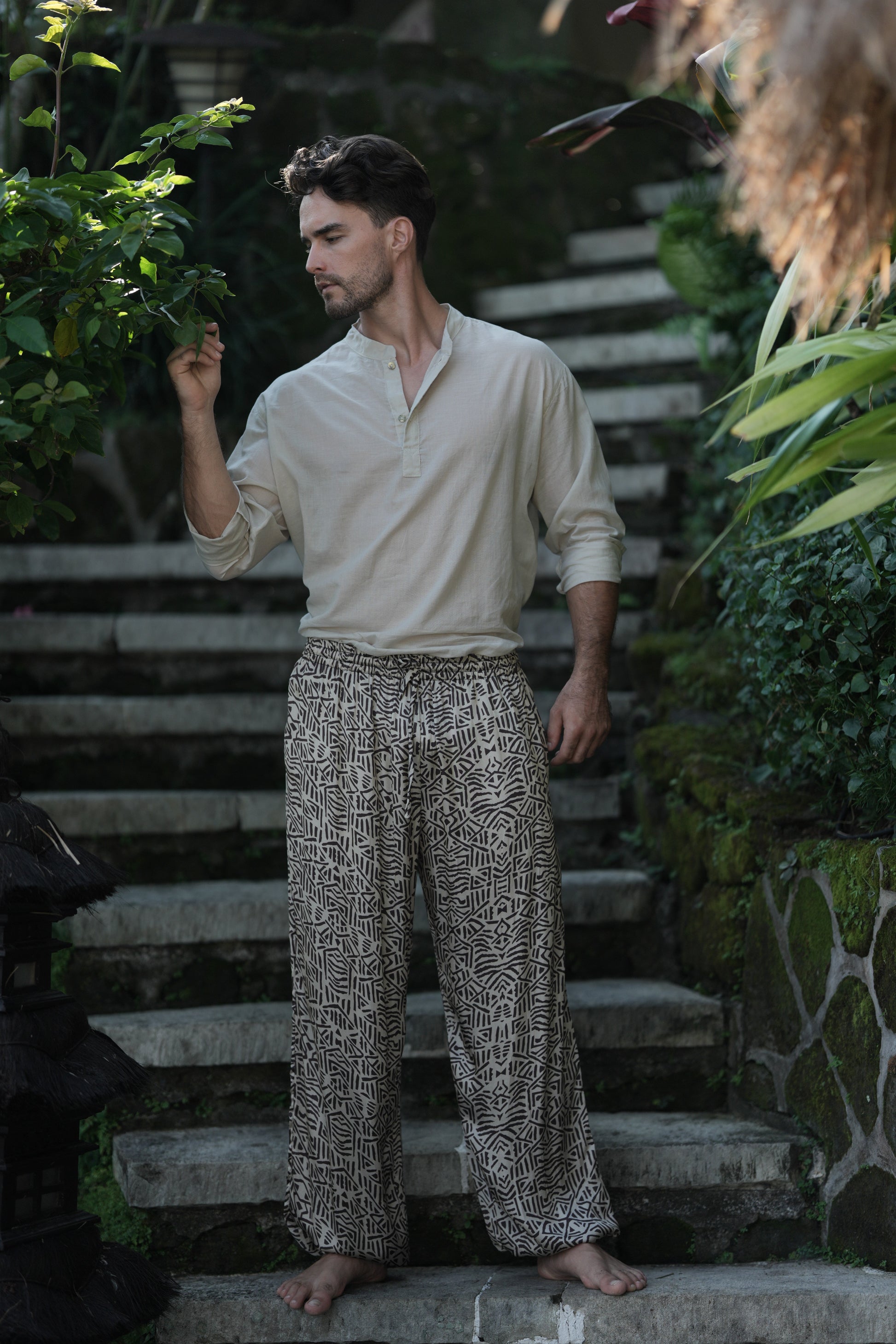 TRIBAL SILK PANTS