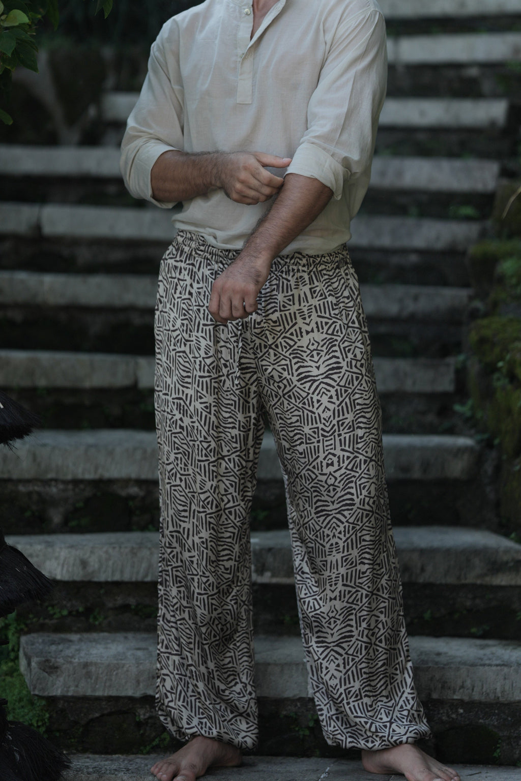 TRIBAL SILK PANTS