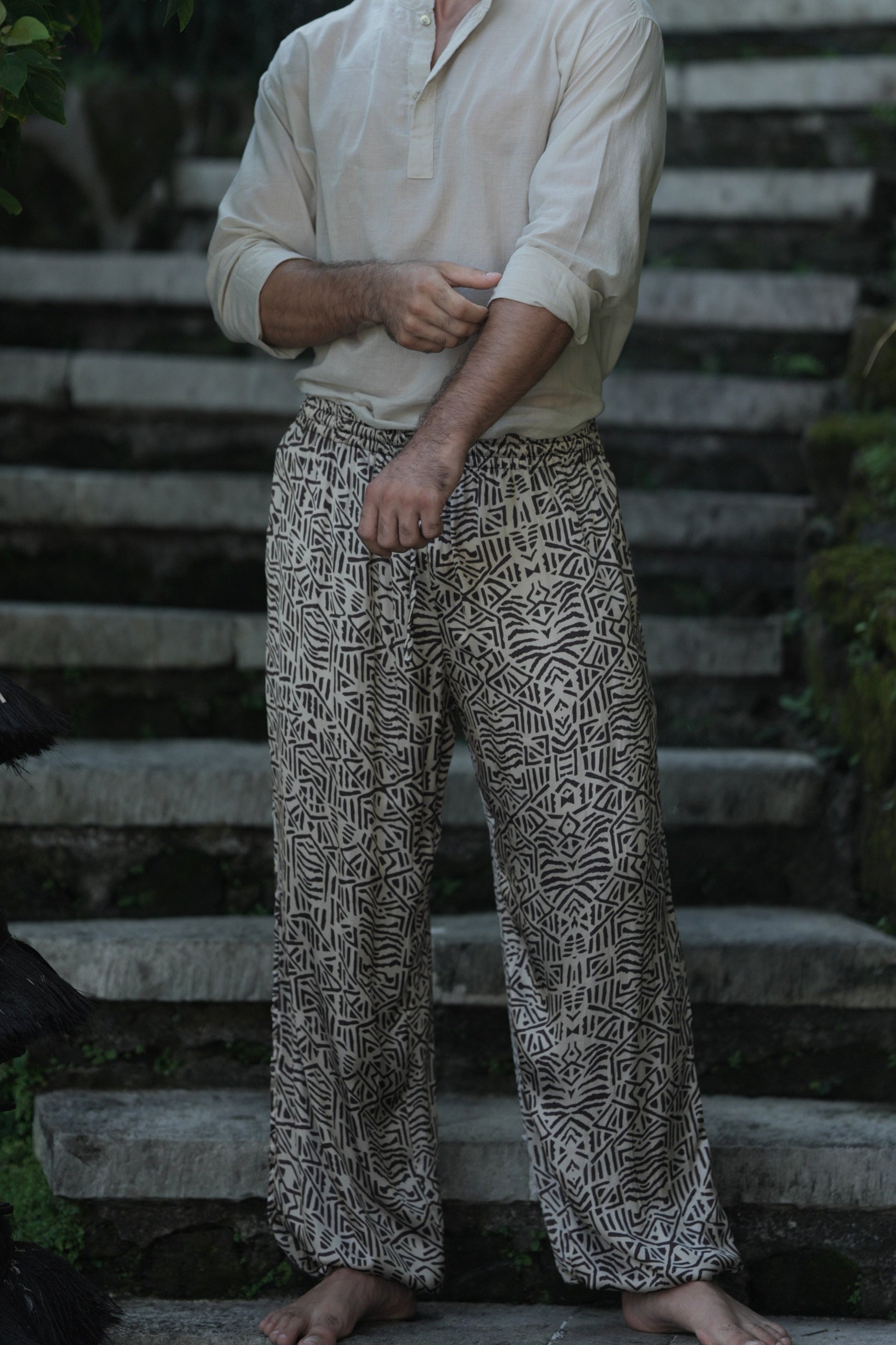 TRIBAL SILK PANTS