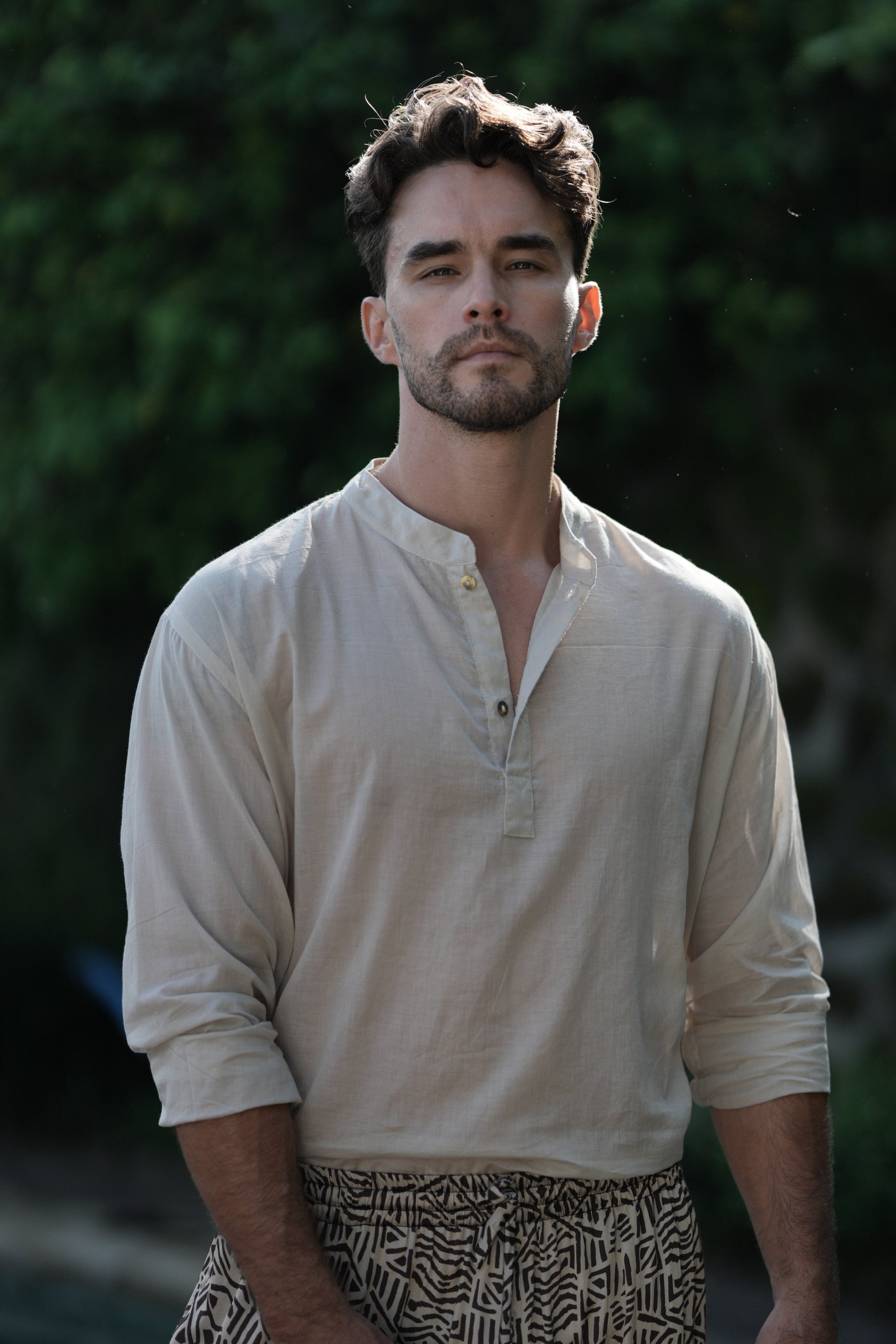 GEOMETRIC BAMBOO SHIRT