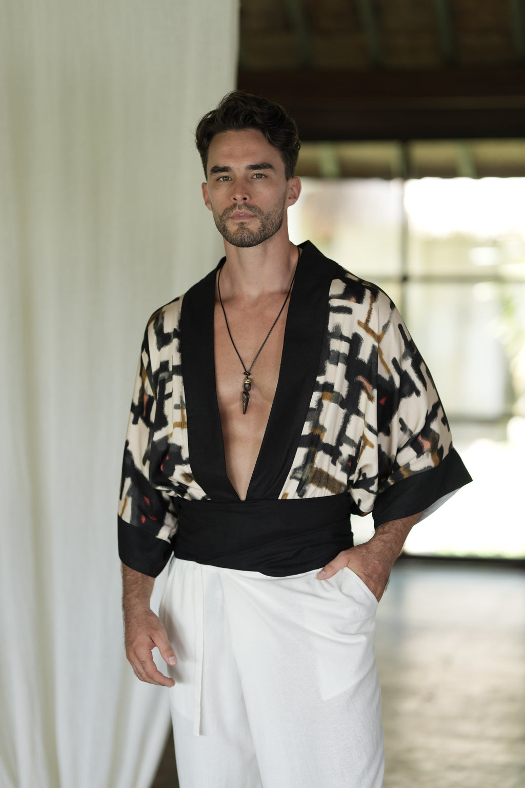 ZEN PATH MEN'S KIMONO TOP