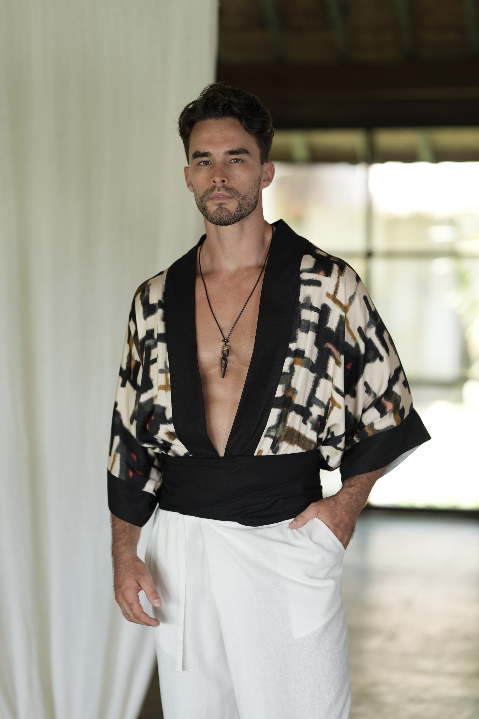 ZEN PATH MEN'S KIMONO TOP