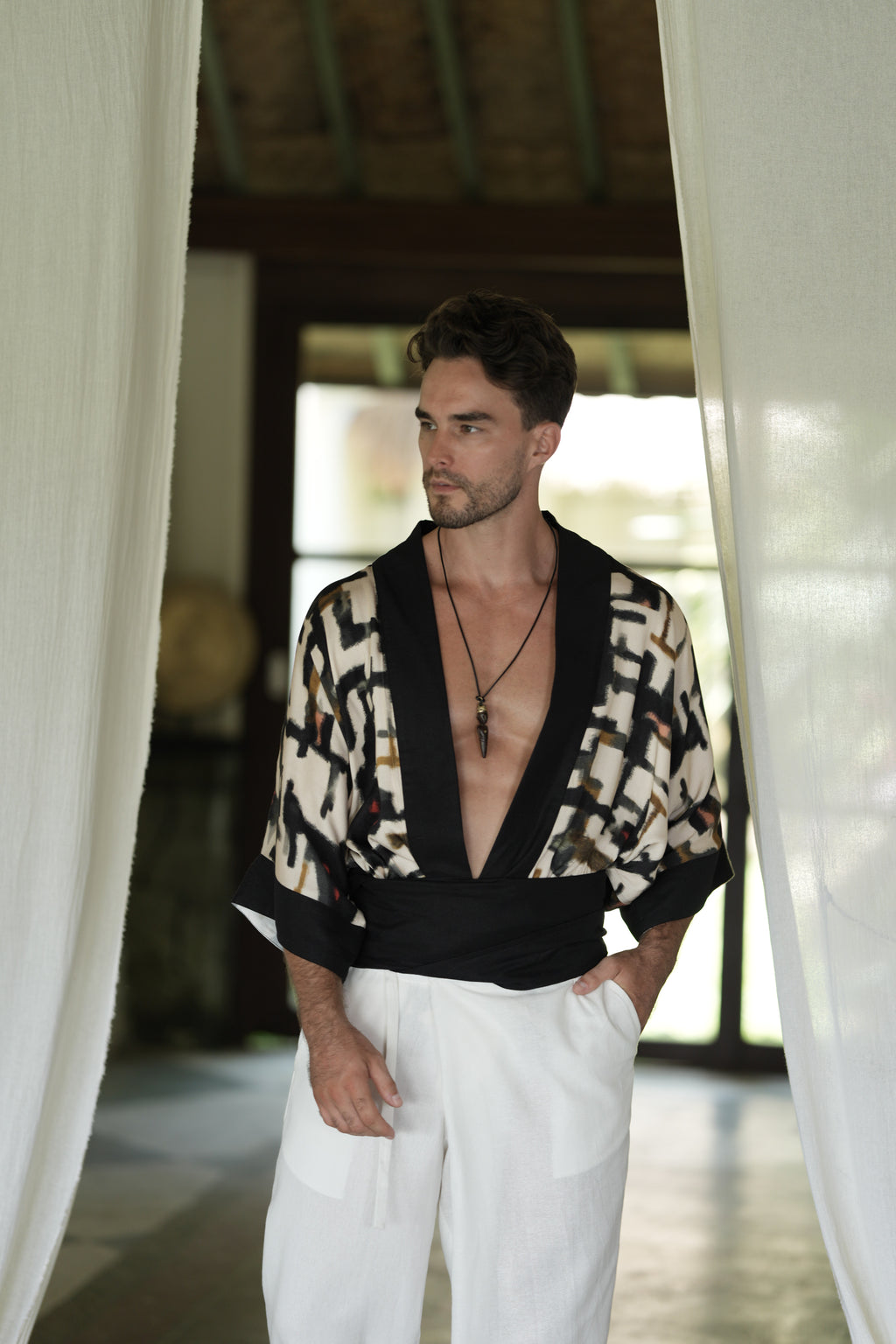 ZEN PATH MEN'S KIMONO TOP