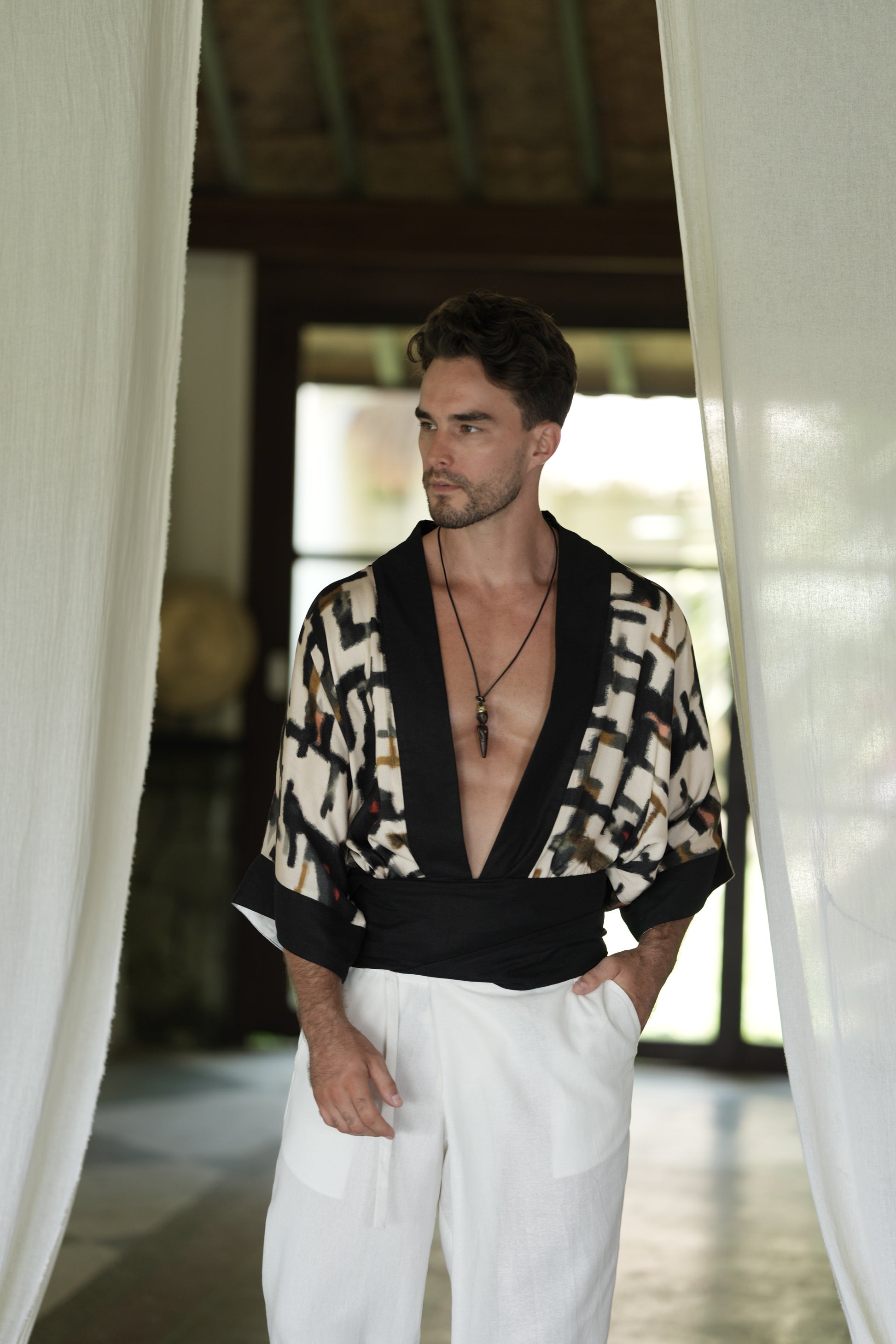 ZEN PATH MEN'S KIMONO TOP