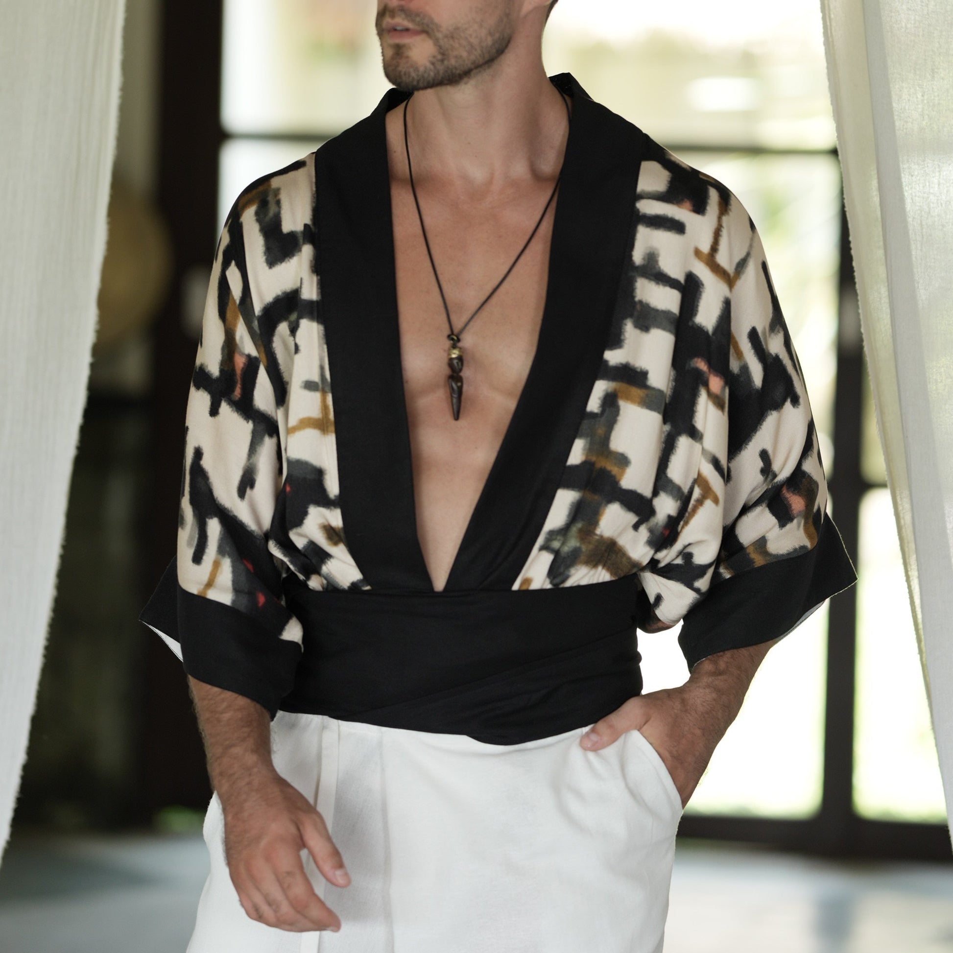 ZEN PATH MEN'S KIMONO TOP