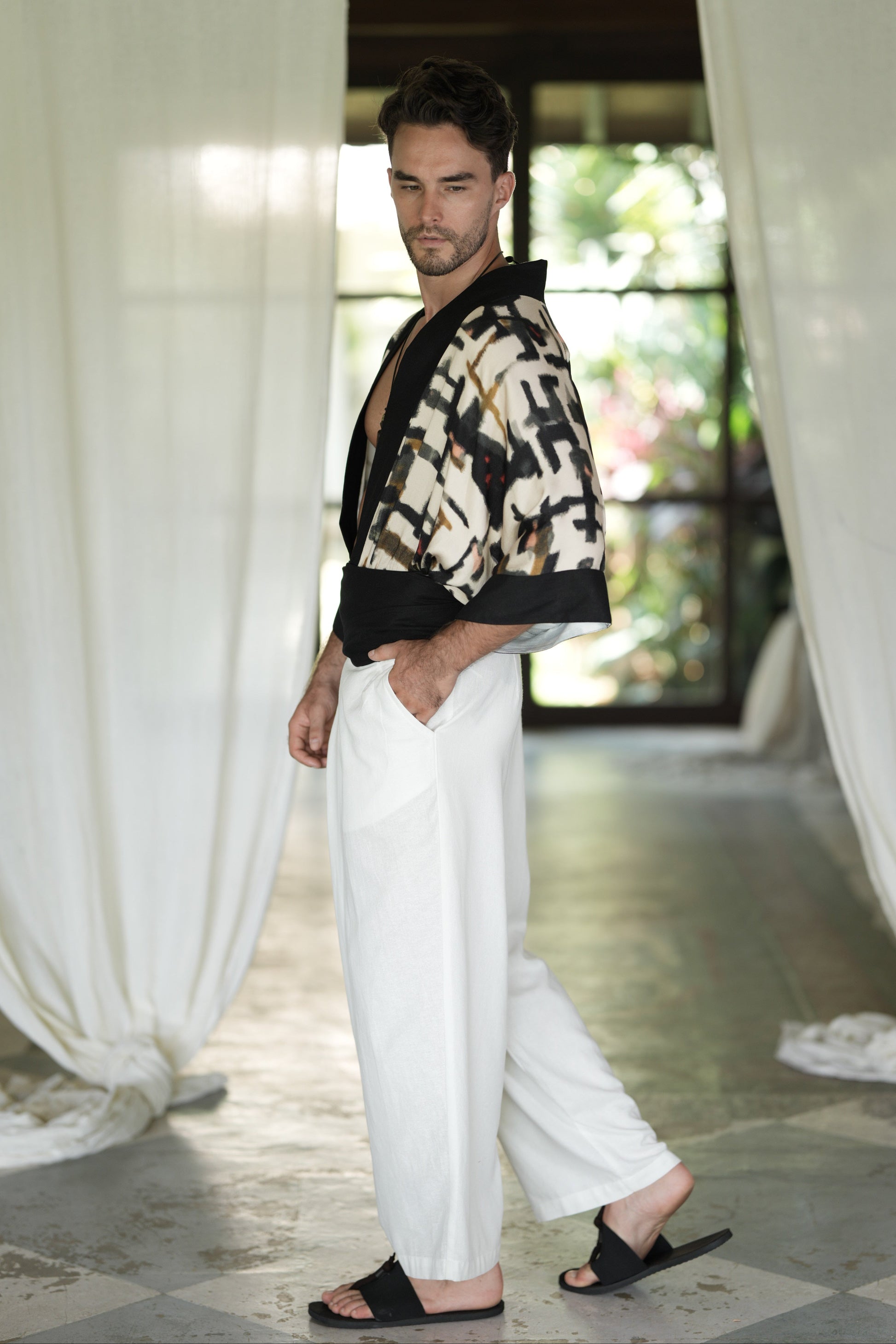 ZEN PATH MEN'S KIMONO TOP