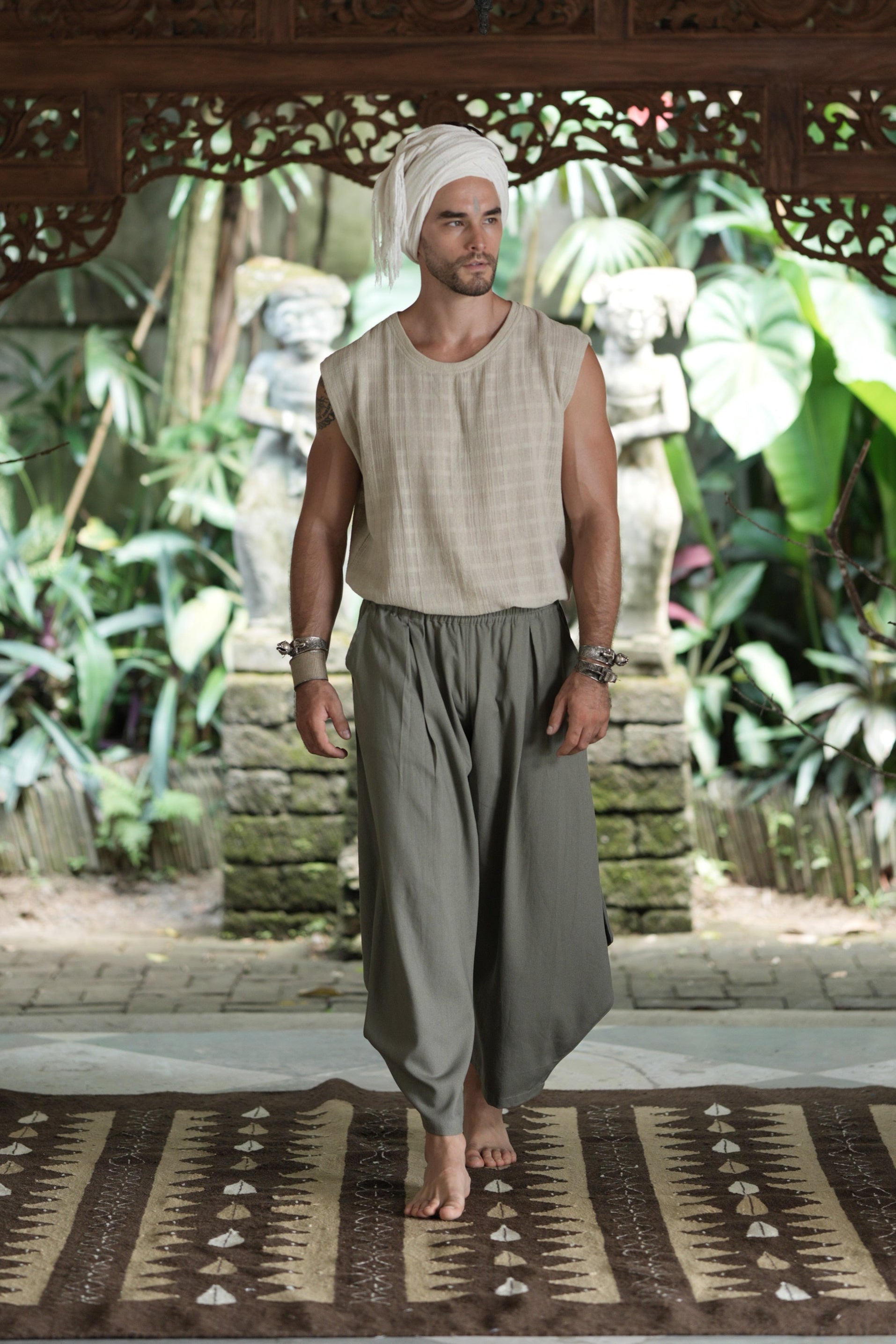 EARTH BALANCE MEN'S HAREM PANTS