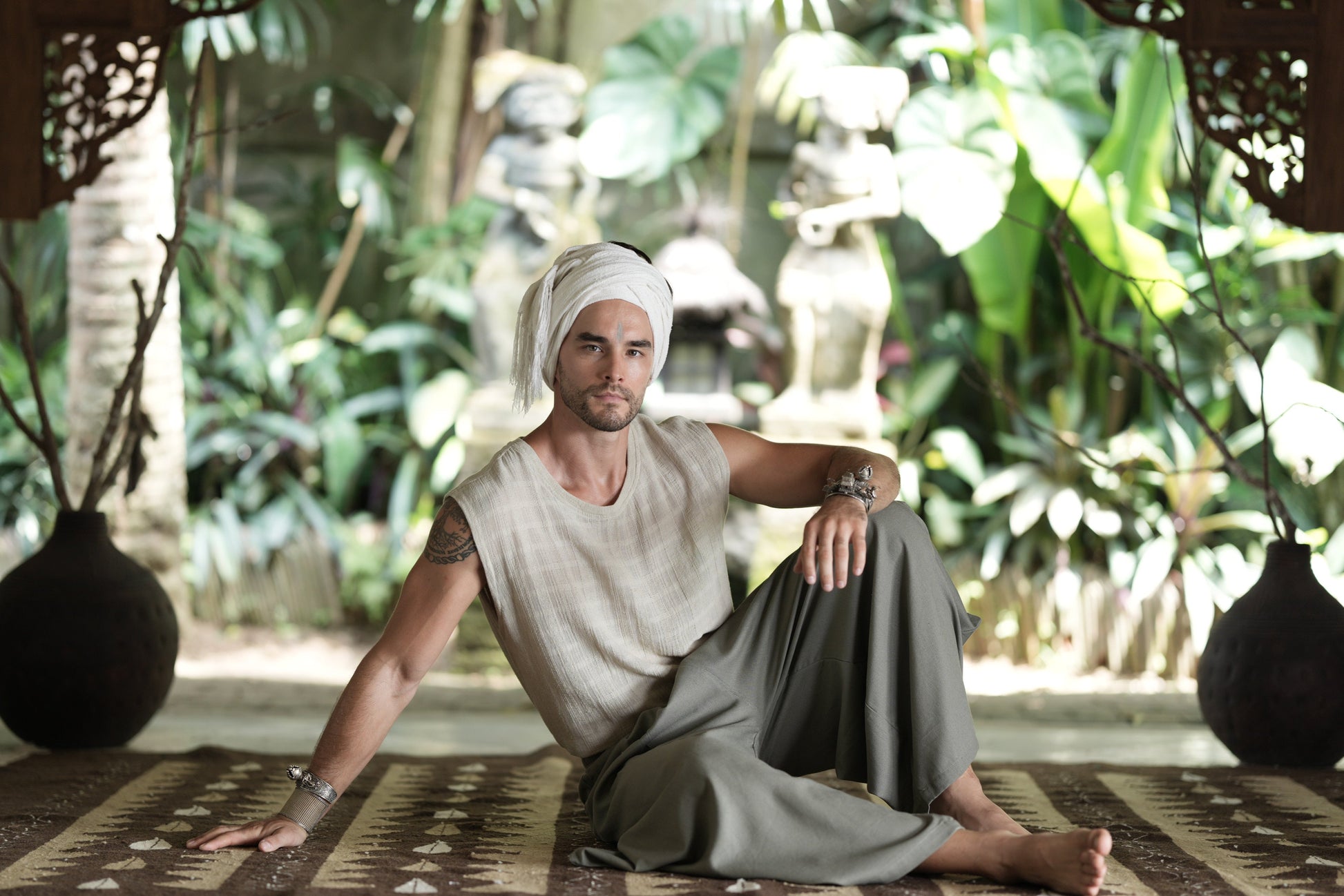 EARTH BALANCE MEN'S HAREM PANTS