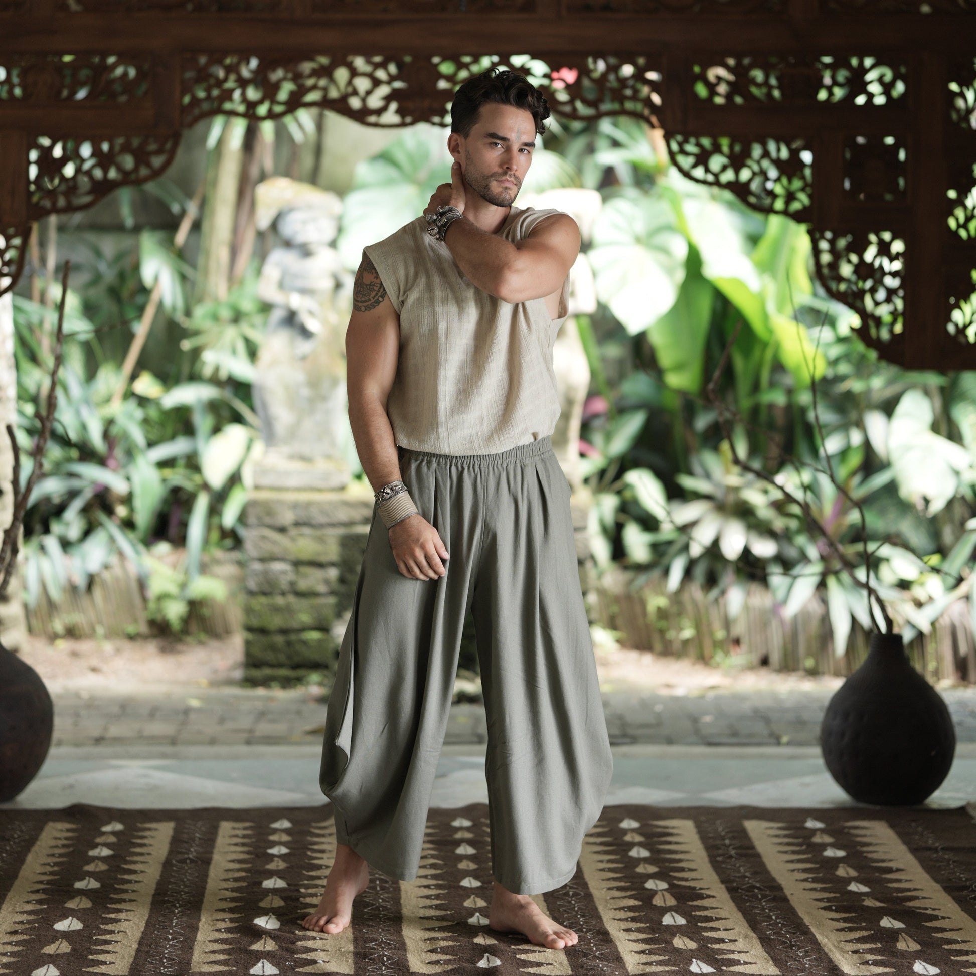 EARTH BALANCE MEN'S HAREM PANTS