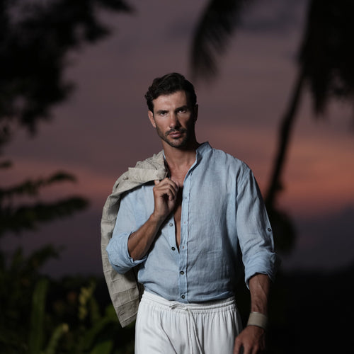 BLUE BAMBOO SHIRT