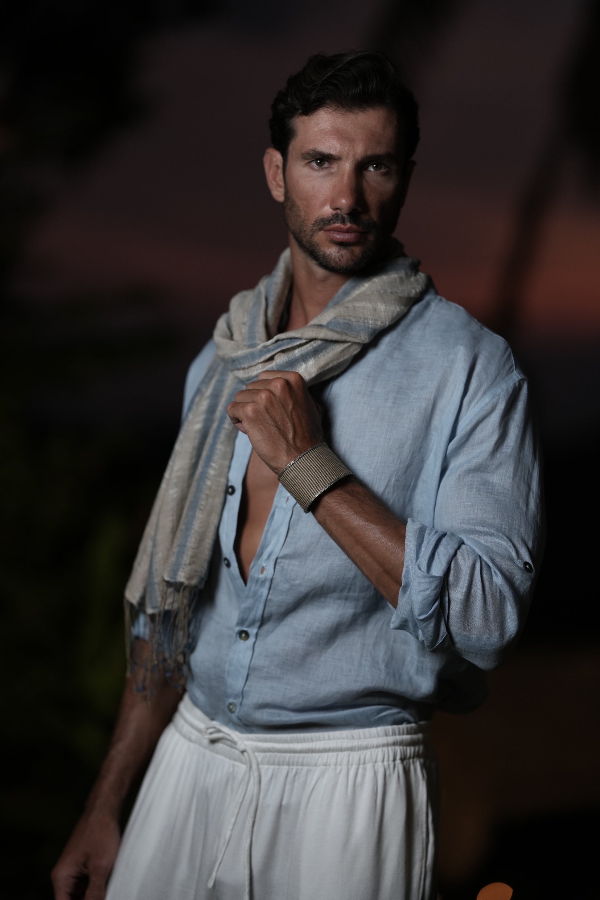 BLUE BAMBOO SHIRT