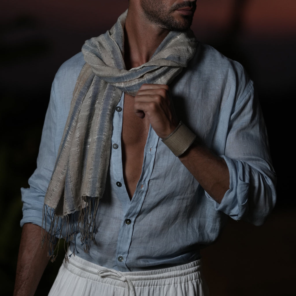 BLUE BAMBOO SHIRT
