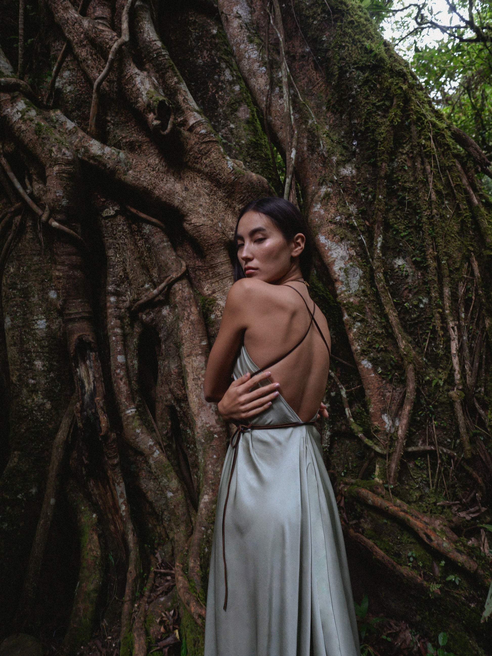TEAL GAIA ROPE DRESS
