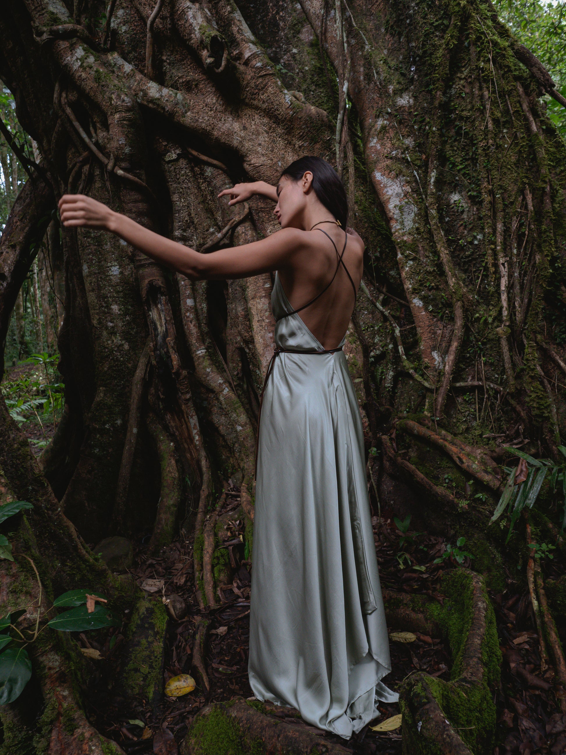 TEAL GAIA ROPE DRESS